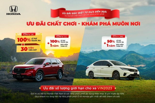 Loạt ô tô Honda giảm giá 'sập sàn': Cao nhất lên đến hơn 200 triệu đồng 434343