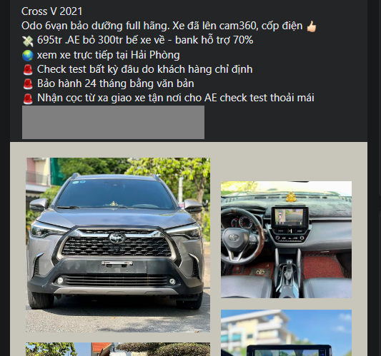Ngỡ ngàng giá rao bán của Toyota Corolla Cross 2021 sau 3 năm lăn bánh tại Việt Nam 524287