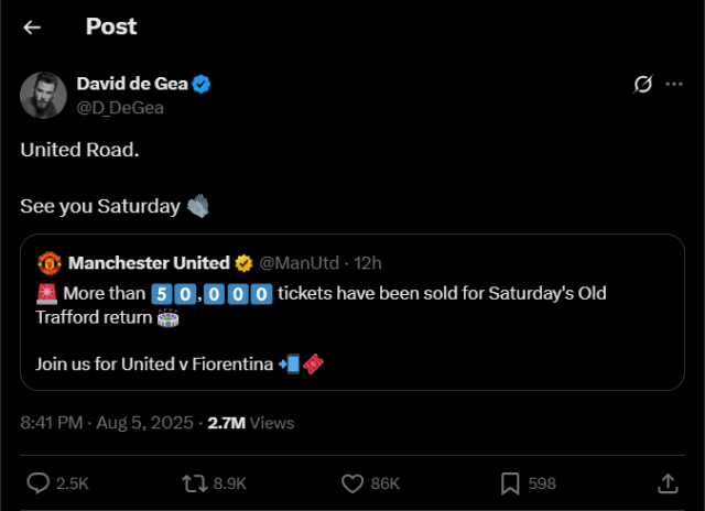 De Gea xác nhận trở lại Man Utd 678924