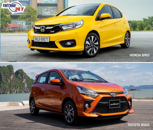 So sánh Toyota Wigo và Honda Brio