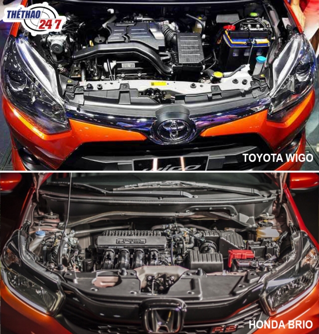 Động cơ Toyota Wigo và Honda Brio