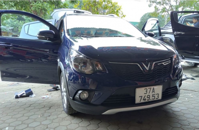Chiếc xe VinFast Fadil biển 749.53 của anh Lợi