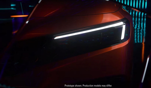 Đèn trước Honda Civic teaser 2021