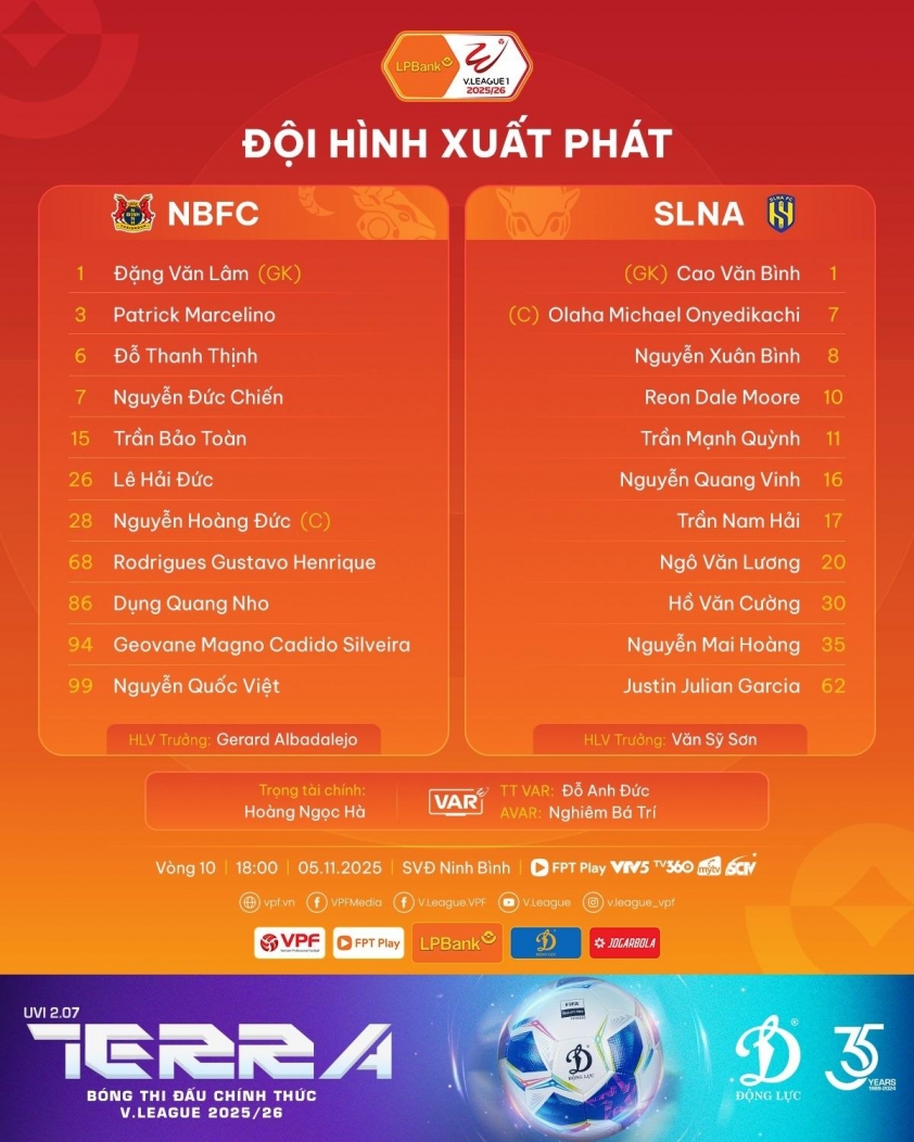 Trực tiếp Ninh Bình vs SLNA, 18h00 hôm nay ngày 5/11 735399