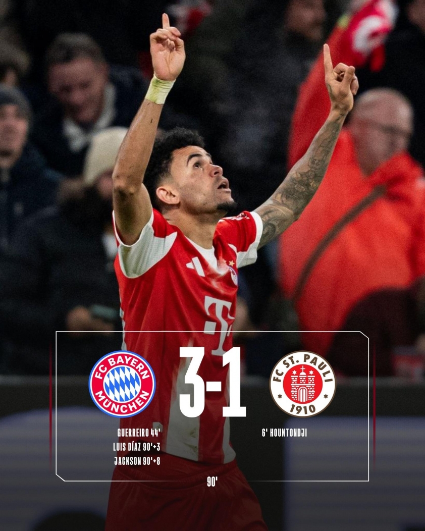 Trực tiếp Bayern Munich vs St. Pauli, 21h30 hôm nay 29/11 750651