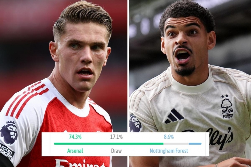 Siêu máy tính dự đoán Arsenal và Nottingham Forest: Sức mạnh áp đảo 703585