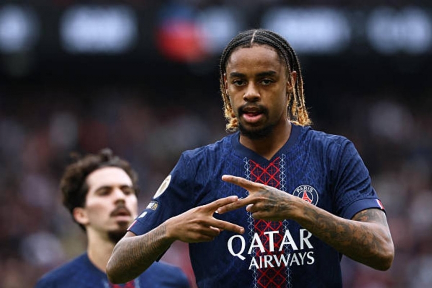 Barcola tỏa sáng với 2 bàn thắng trong trận đấu (Ảnh: GOAL)
