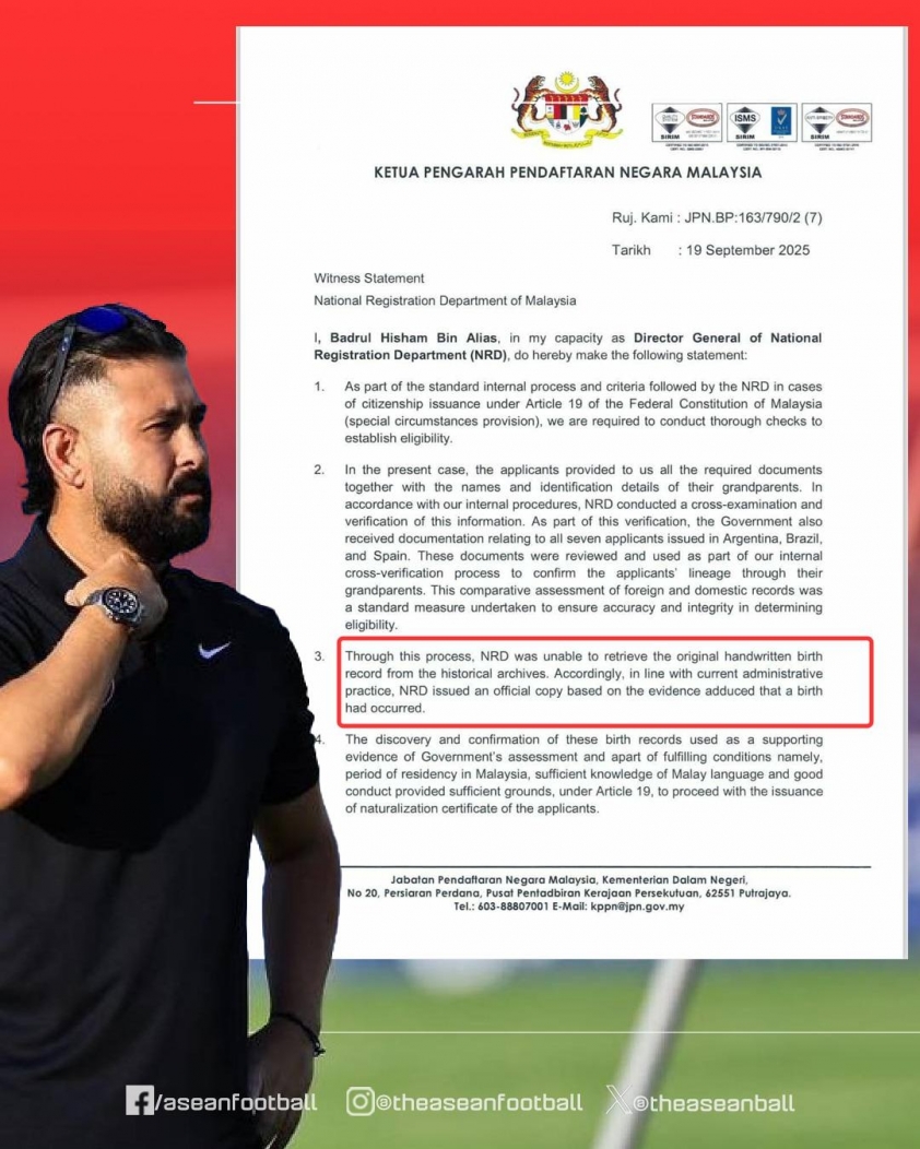 Lý do dẫn đến việc FIFA điều tra vấn đề nhập tịch với Malaysia 712462