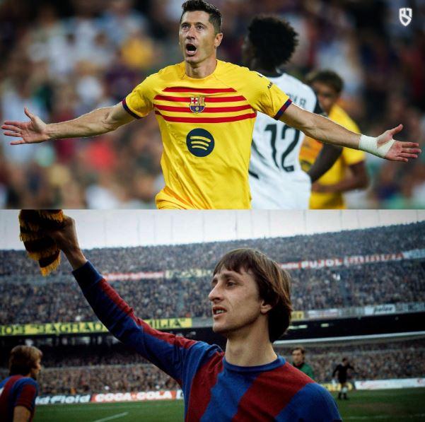 Breaking Johan Cruyff's record, Lewandowski makes Barcelona history 515006