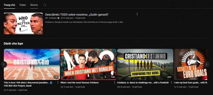 Cristiano Ronaldo sẽ kiếm được bao nhiêu từ kênh Youtube của mình? 516604