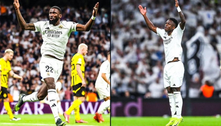 Real Madrid lội ngược dòng ngoạn mục với cú hat-trick của Vinicius Junior, đánh bại Dortmund 5-2 ở Champions League