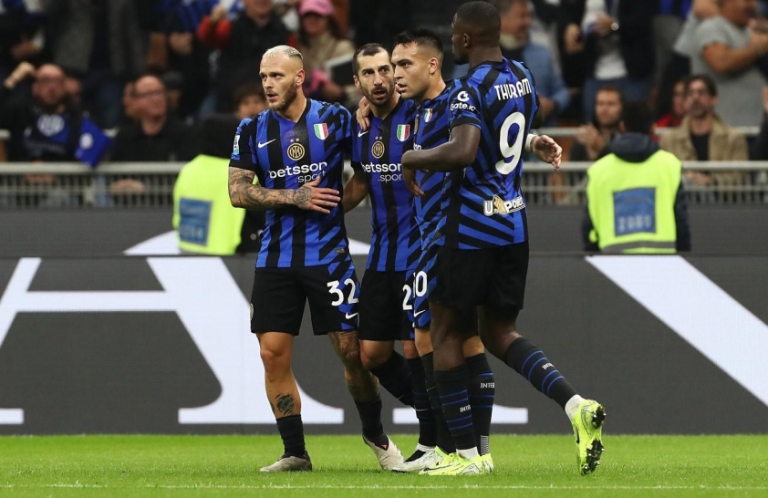 Inter Milan mở tỷ số từ sớm.