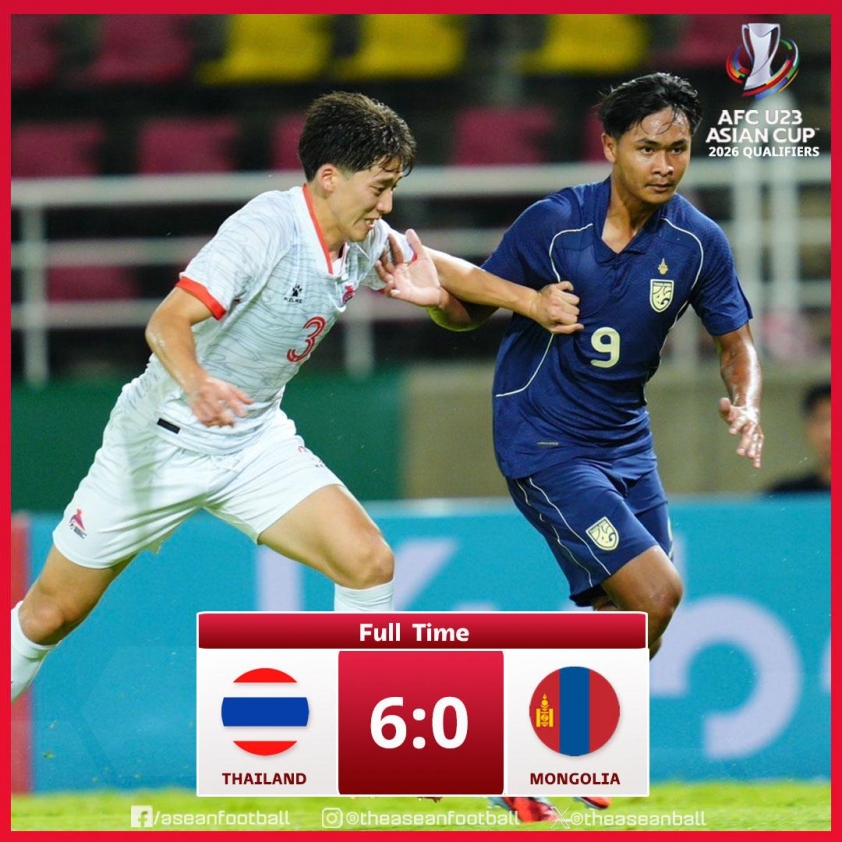 U23 Thái Lan xuất sắc hủy diệt Mông Cổ với trận cầu 6 bàn thắng 3 Trực tiếp U23 Thái Lan vs U23 Mông Cổ, 19h30 hôm nay 3/9-697278