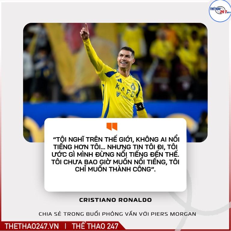 Cristiano Ronaldo: "Không ai nổi tiếng hơn tôi trên thế giới" 5 Cristiano Ronaldo khẳng định: 'Trên thế giới, không ai nổi tiếng hơn tôi' 737277