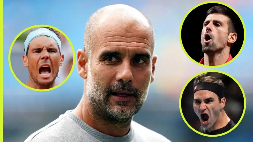 Pep Guardiola elogia al gran trío formado por Rafael Nadal, Roger Federer y Novak Djokovic 544786