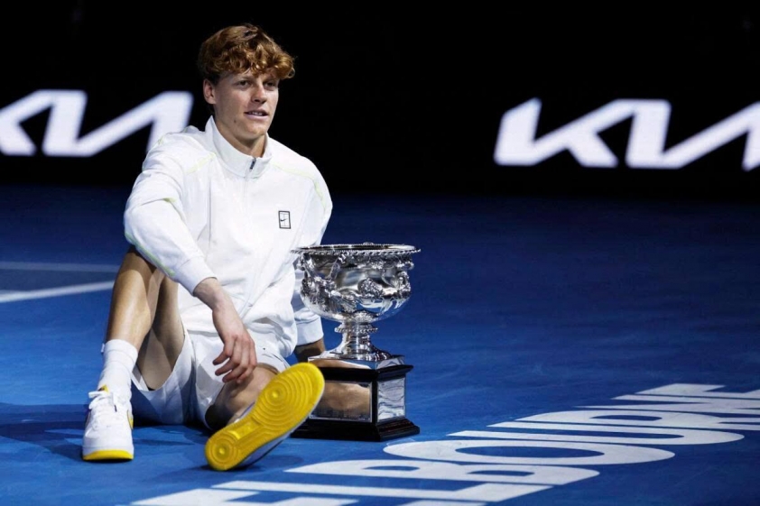 Jannik Sinner tiếp tục dẫn đầu bảng xếp hạng ATP sau khi vô địch Australian Open 2025