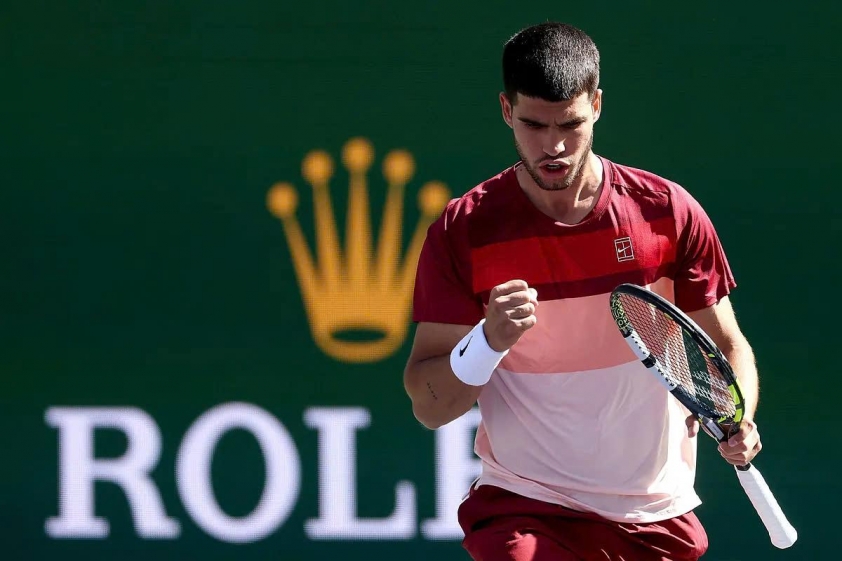 Alcaraz tiến vào vòng 1/8 giải quần vợt Indian Wells 2025 603193