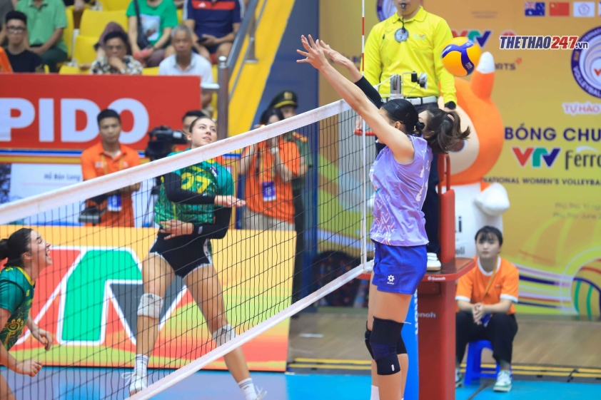 Bóng chuyền nữ Việt Nam thắng đậm trận ra quân VTV Cup 2025 657156