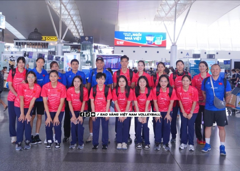 Tuyển bóng chuyền nữ Việt Nam lên đường dự SEA V.League 2025 674718