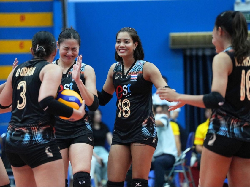 Bóng chuyền nữ Thái Lan chốt quân chặng 1 SEA V.League 2025-675429