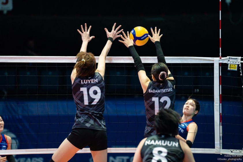 Lý Thị Luyến thắng trận thứ hai cùng đội bóng chuyền Mông Cổ 738387