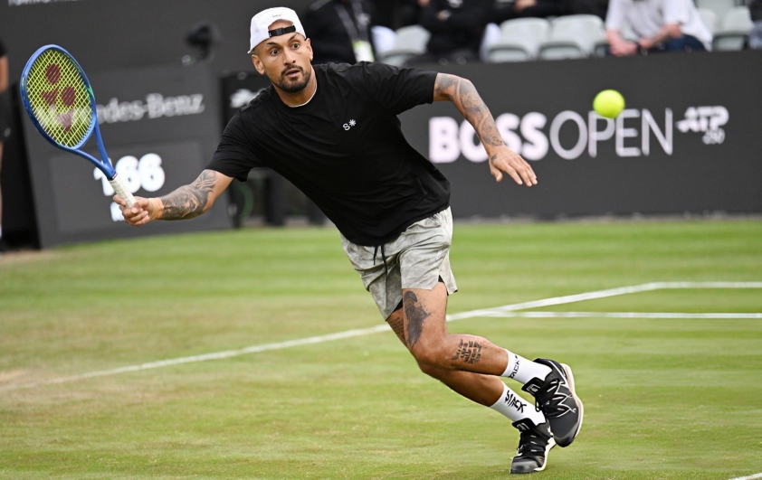'Trai hư' Nick Kyrgios tái xuất rực rỡ, thắng trận sân cỏ đầu tiên kể từ 2022 847235