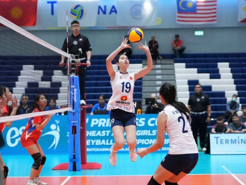Xác định cặp trận bán kết giải vô địch U18 bóng chuyền nữ Đông Nam Á 2026-857432