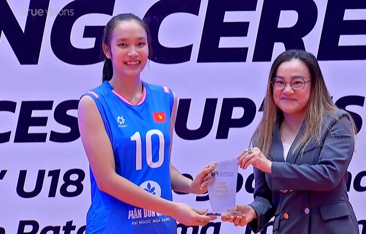 Trao giải cá nhân, BXH chung cuộc bóng chuyền nữ U18 Đông Nam Á 2026