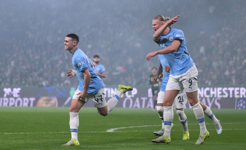 Foden mở tỷ số cho Man City (Ảnh: Getty).