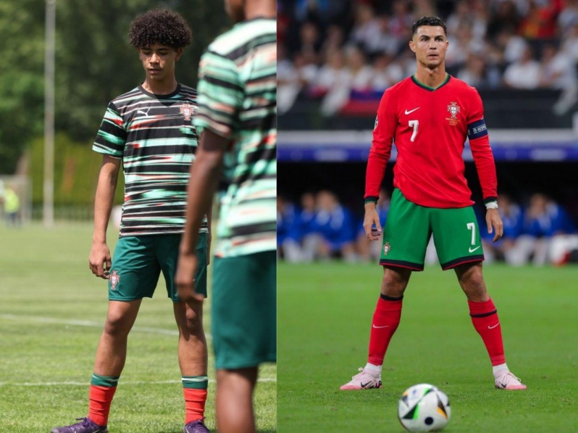 Chỉ 1 hành động, con trai Ronaldo đã khiến tất cả phải run sợ 634449
