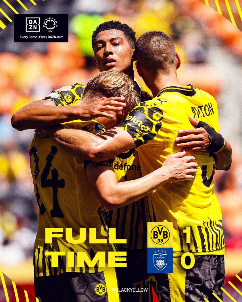 Bellingham tỏa sáng, Dortmund thắng tiến vào vòng 16 đội Club World Cup 655626