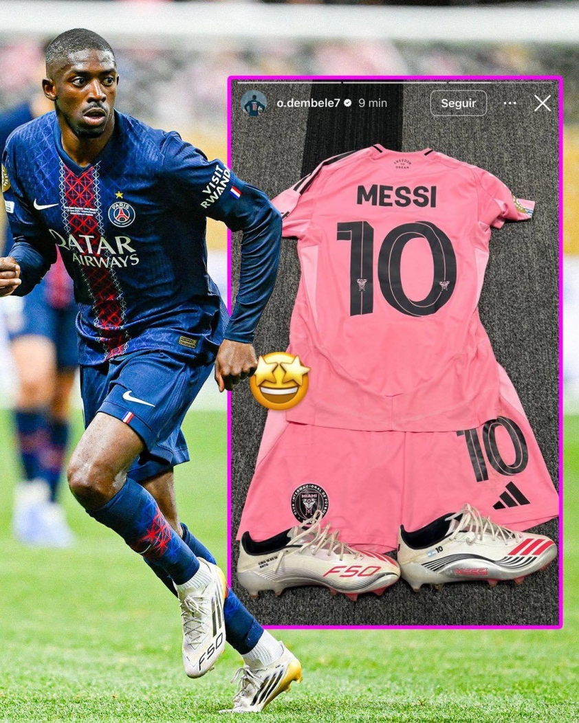 Thua bẽ bàng, Messi bị Dembele 'lột sạch đồ trên người' 657672