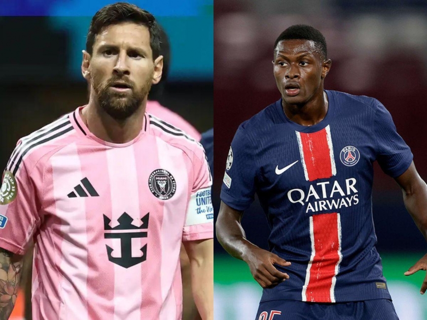 'Quái vật' Nuno Mendes bị Messi đánh bại 657667