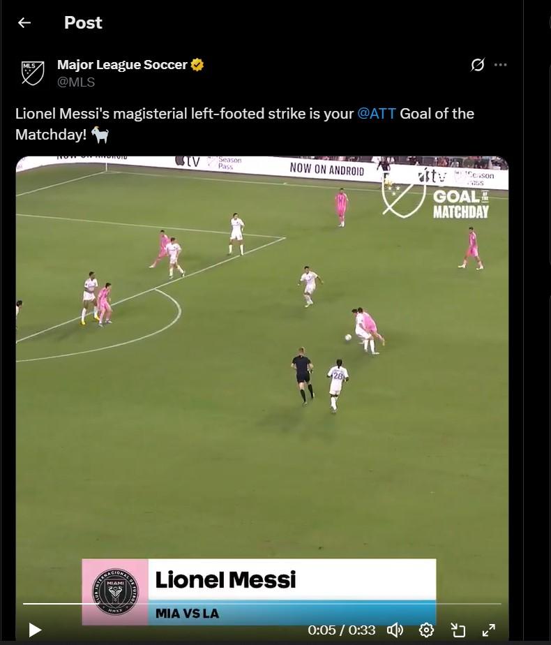 Lionel Messi nhận được vinh dự từ MLS 689062
