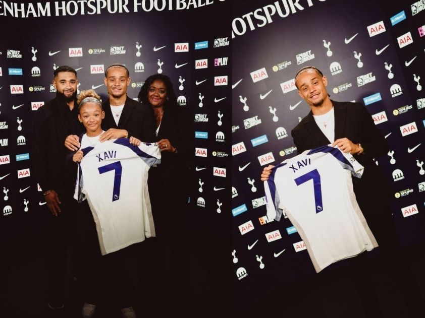 Xavi Simons chính thức khoác áo số 7 tại Tottenham