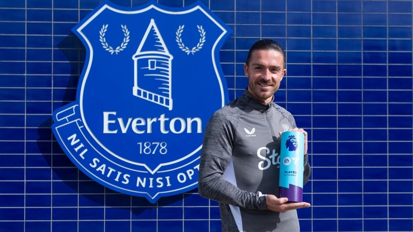 Jack Grealish nhận giải Cầu thủ xuất sắc nhất tháng 8