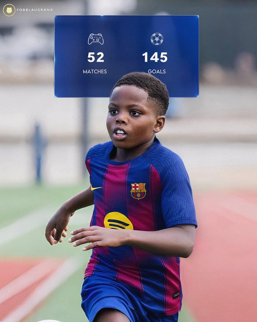 "Barca giới thiệu thần đồng mới, ghi 145 bàn sau 52 trận" 4 Barca trình làng thần đồng hơn cả Yamal, ghi 145 bàn sau 52 trận 705594