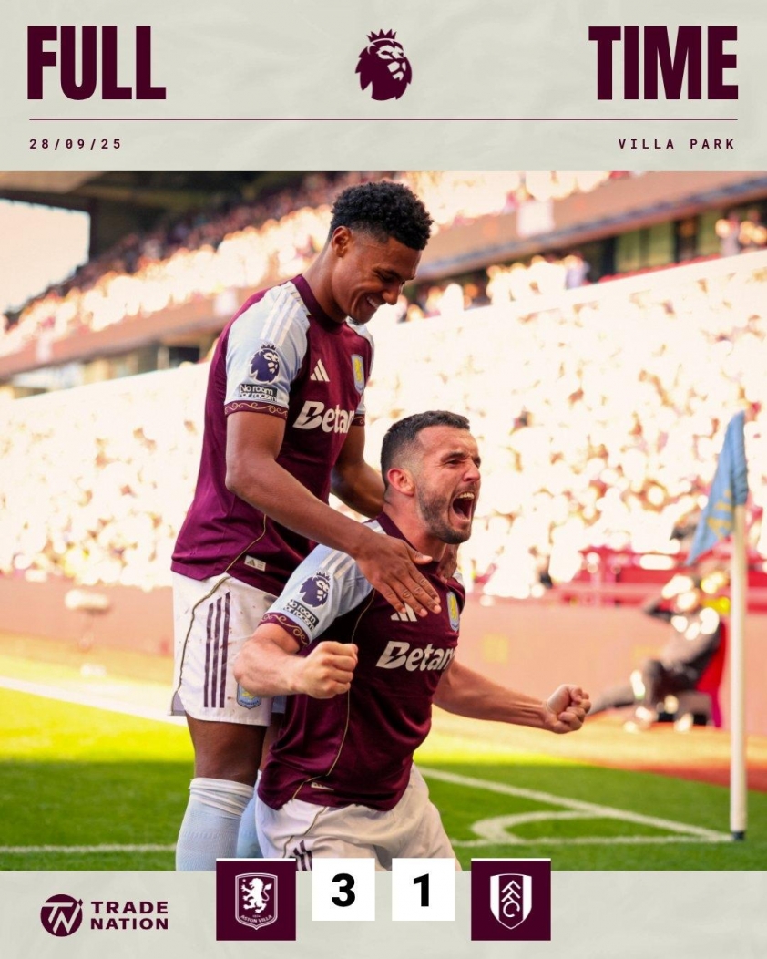 Aston Villa giành chiến thắng trước Fulham