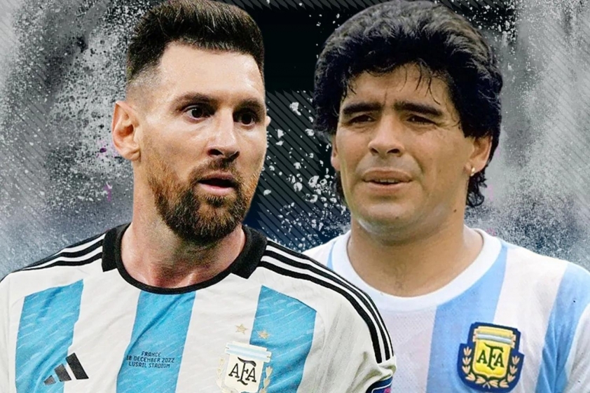 Messi khẳng định mình không phải GOAT của bóng đá 4 Messi cho rằng Maradona luôn là GOAT trong lòng anh