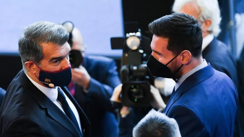 Messi bất ngờ có động thái mới tại Barca để đáp trả Laporta 5 Messi và Joan Laporta có mâu thuẫn lớn