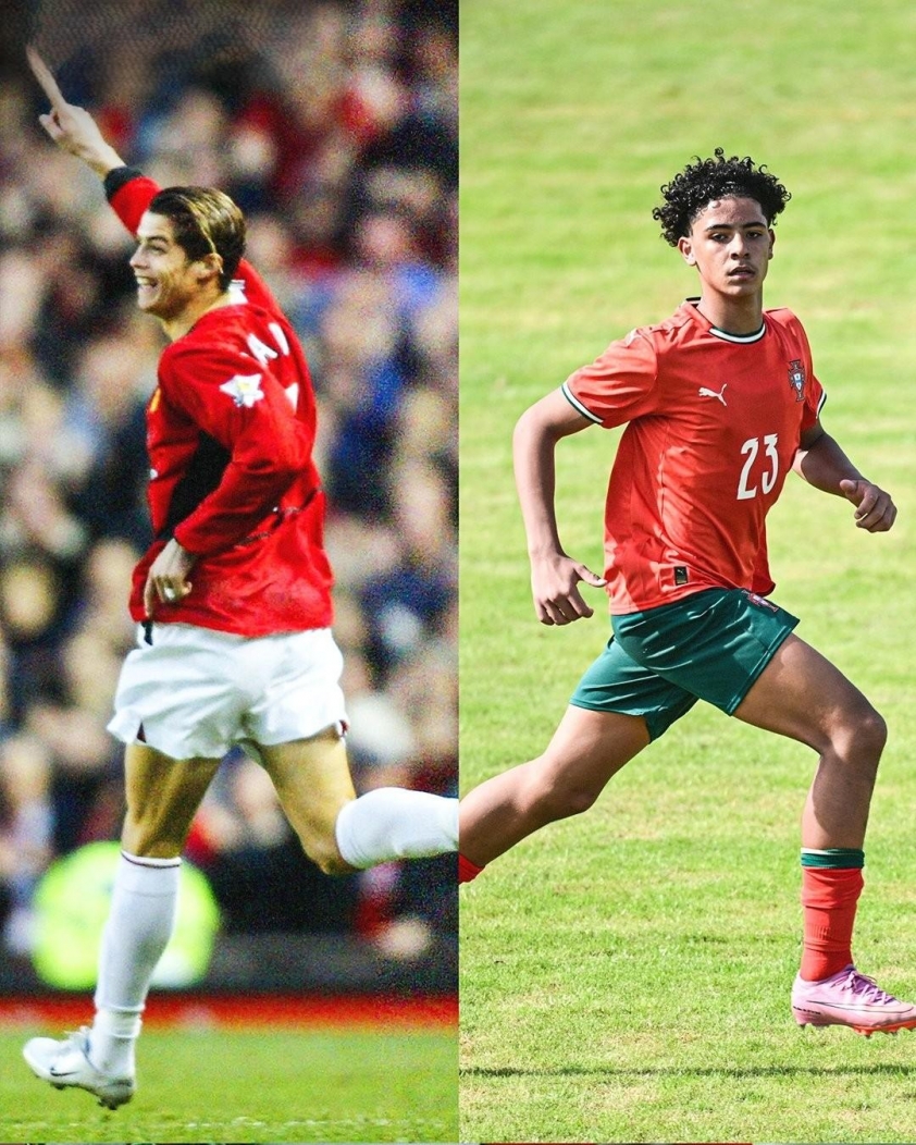 CHÍNH THỨC: Cha con Ronaldo ghi bàn trong cùng 1 ngày 733039