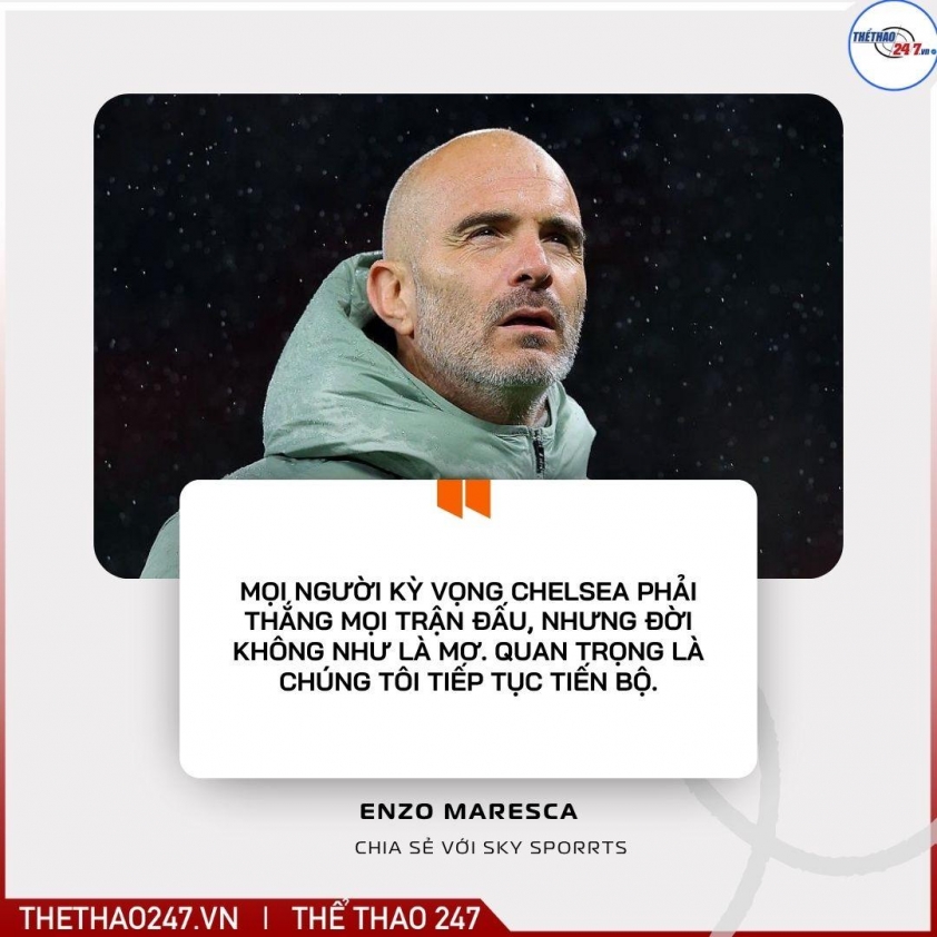 Enzo Maresca: "Thắng cho Chelsea là mong muốn, nhưng đời không hề đơn giản" 5 Enzo Maresca: 'Mọi người chỉ muốn Chelsea thắng, nhưng đời không như là mơ' 737799