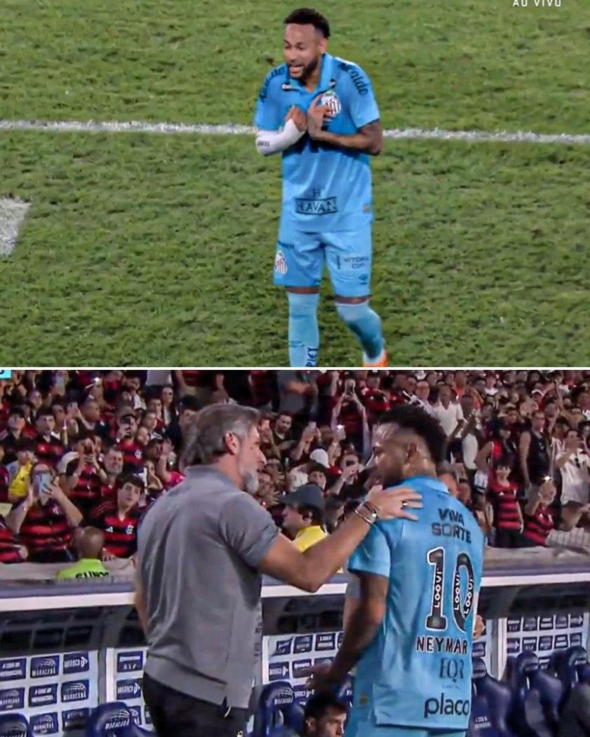 Neymar nhận cú sốc từ chính đồng đội tại Santos 738852