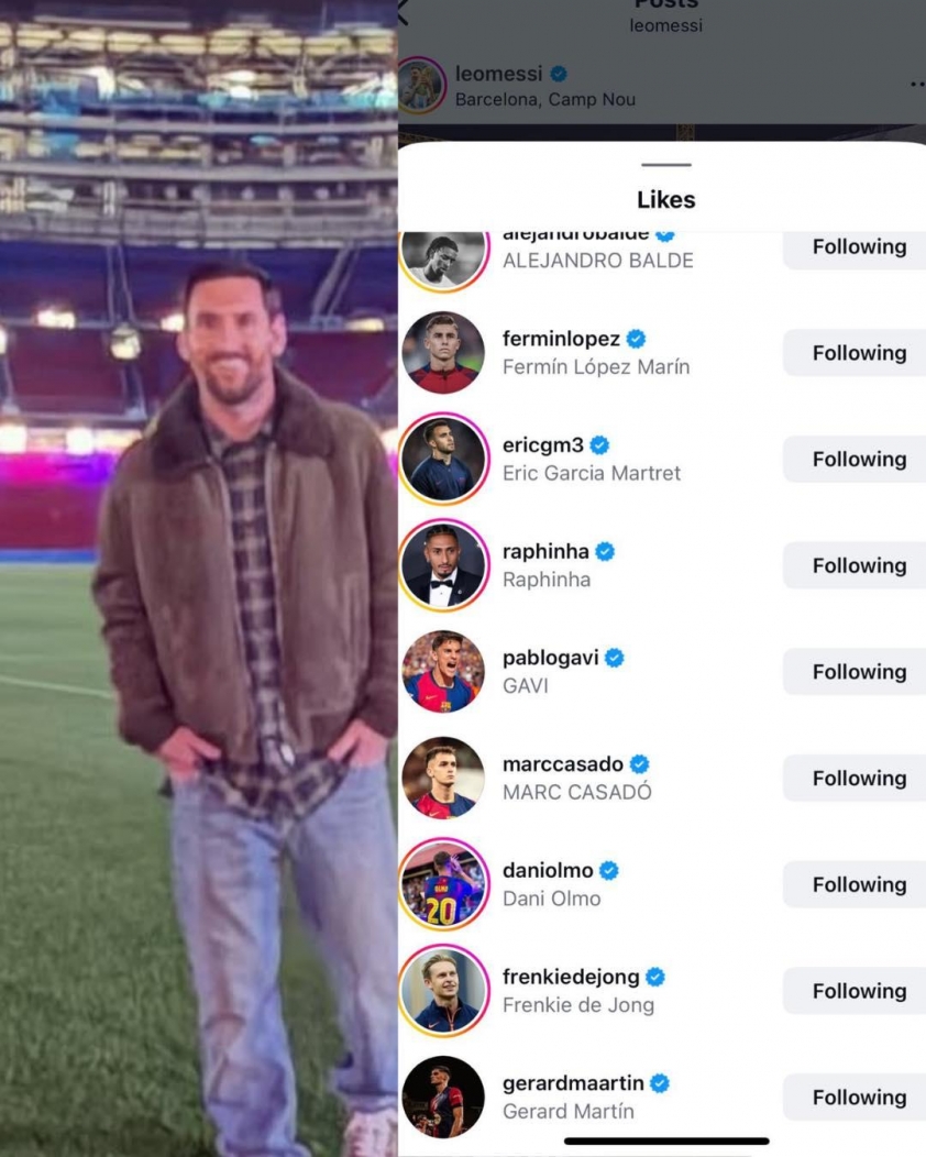Cầu thủ Barca đồng loạt làm 1 điều với Messi sau khi trở lại Camp Nou 739748