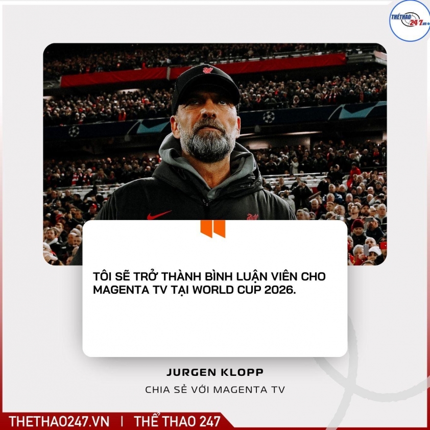 HLV Jurgen Klopp bất ngờ tái xuất tham gia World Cup 2026 4 CHÍNH THỨC: HLV Jurgen Klopp tái xuất bất ngờ, tham dự World Cup 2026 741572
