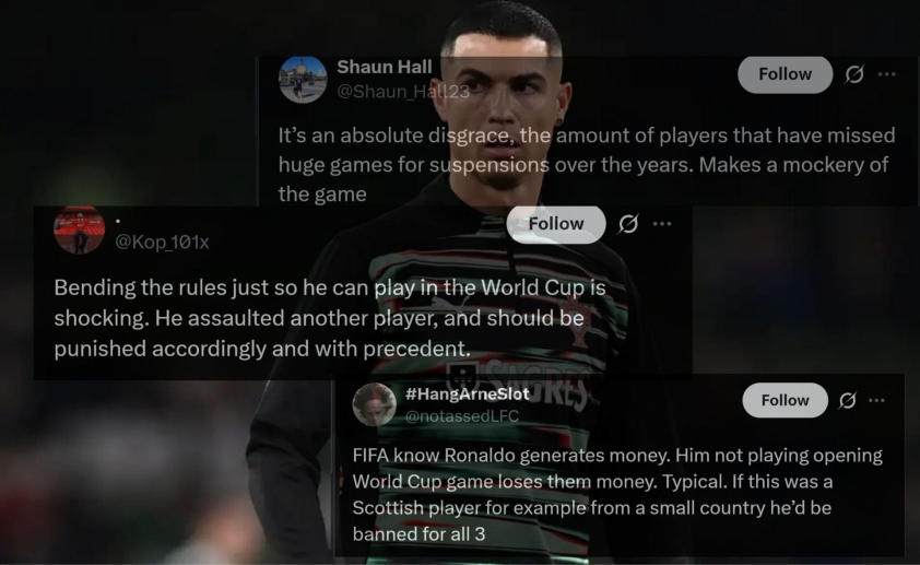 CĐV thế giới phản ứng dữ dội khi Ronado được FIFA xóa án phạt 748121