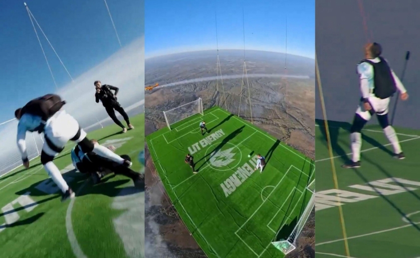 VĐV Nga lập kỷ lục khi chơi bóng ở độ cao 1800 mét, ăn mừng 'siuuu' như Ronaldo 752258