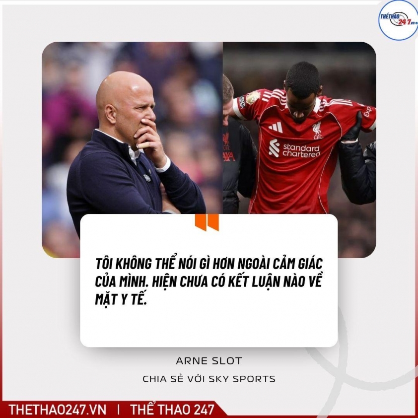 HLV Arne Slot 'nín thở' chờ đợi sau trận thắng Tottenham 764690