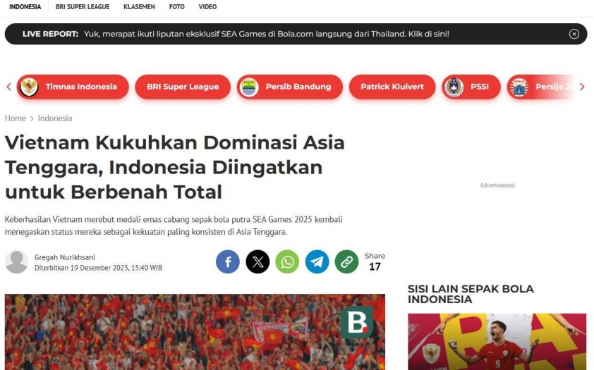 CĐV Thái Lan đồng loạt lên tiếng về vị thế 'nhà vua ĐNÁ' của Việt Nam 766836