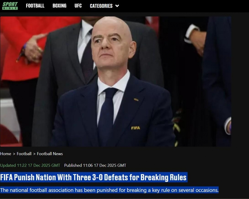 Truyền thông Anh phản ứng khi Malaysia chính thức bị FIFA xử thua 0-3 769046